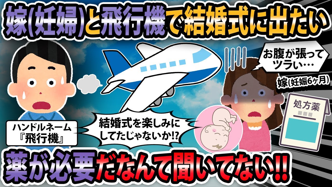 【賛否両論】どうしても妊婦の嫁と飛行機で結婚式に出たいんだが、何か変か？【2ch・ゆっくり解説】