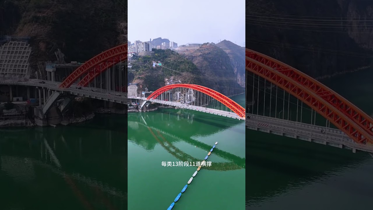 龙门桥车流节节攀升，单桥已难承通行需求～ 新桥建设正式启幕，未来通行更顺畅，巫山出行再升级#巫山 #桥梁工程 #旅行大玩家