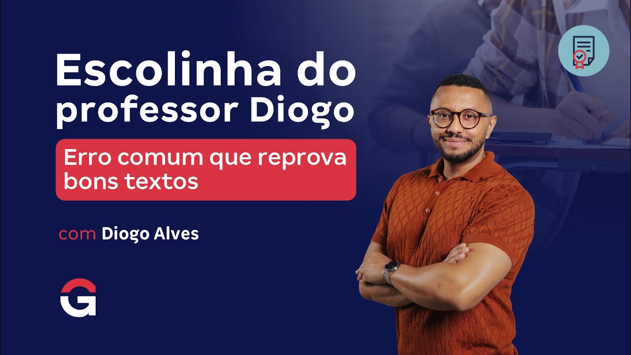 Escolinha do Professor Diogo | Erro comum que reprova bons textos