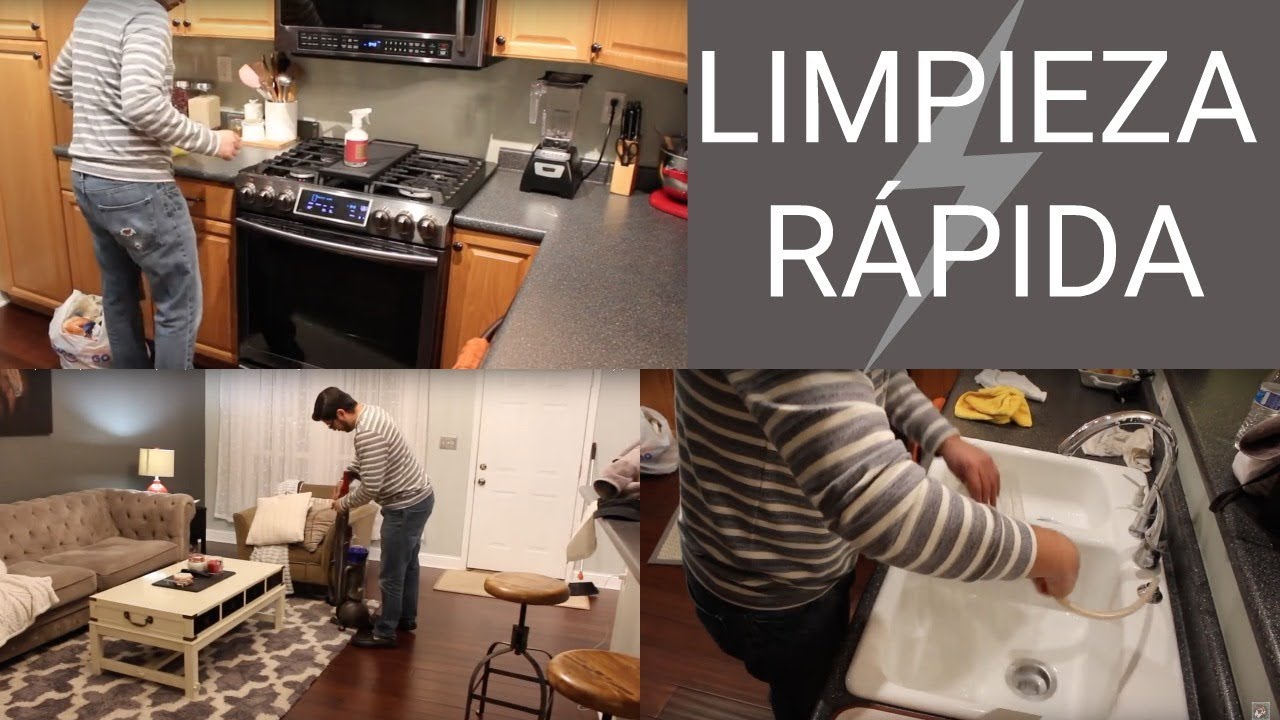 Rutina de limpieza rapida de mi esposo|Power hour ft.hubby