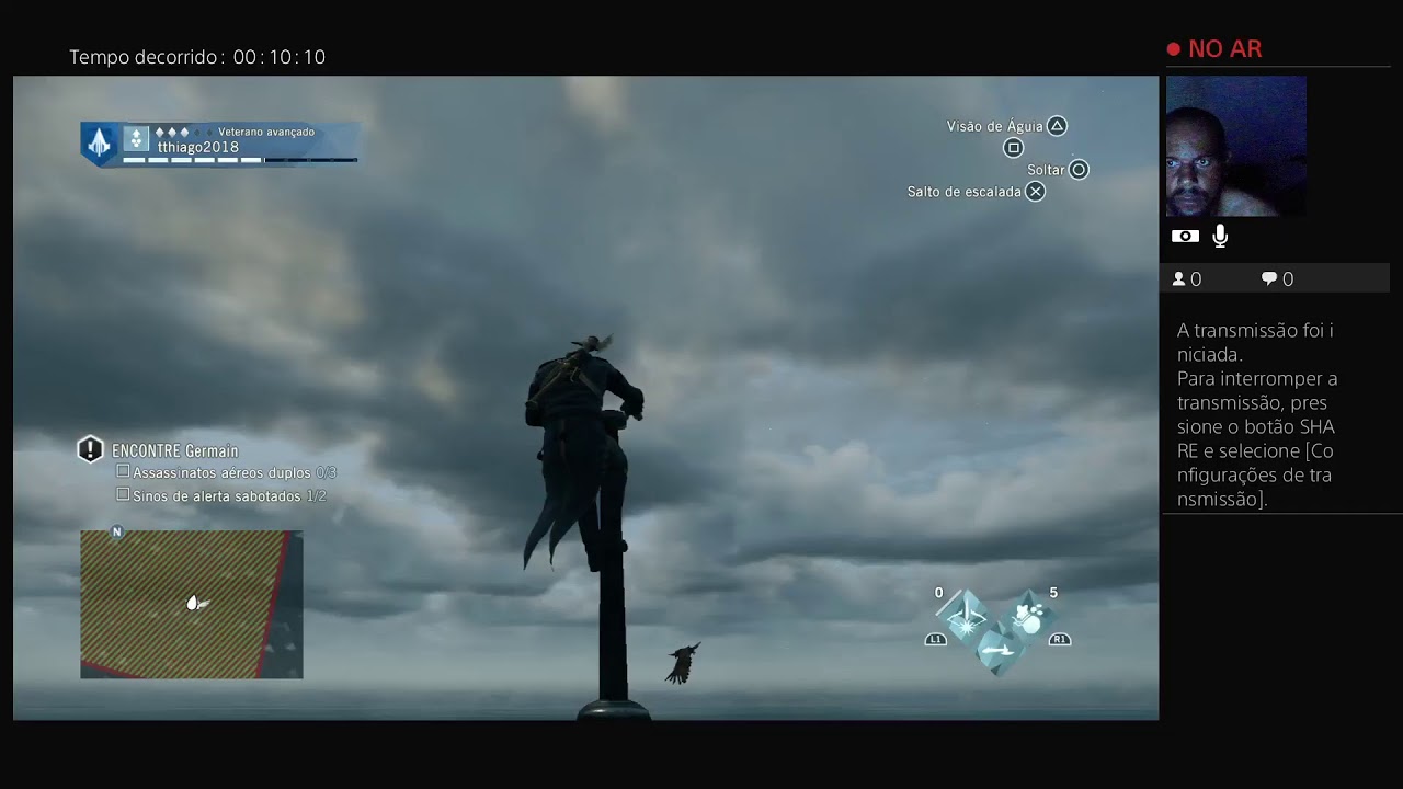 Transmiss&atilde;o ao vivo do PS4 de tthiago2018
