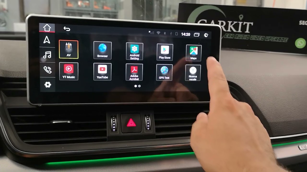 Cartablet 10.25 Audi Q5 fy Carkit touch con Carplay & Android Auto