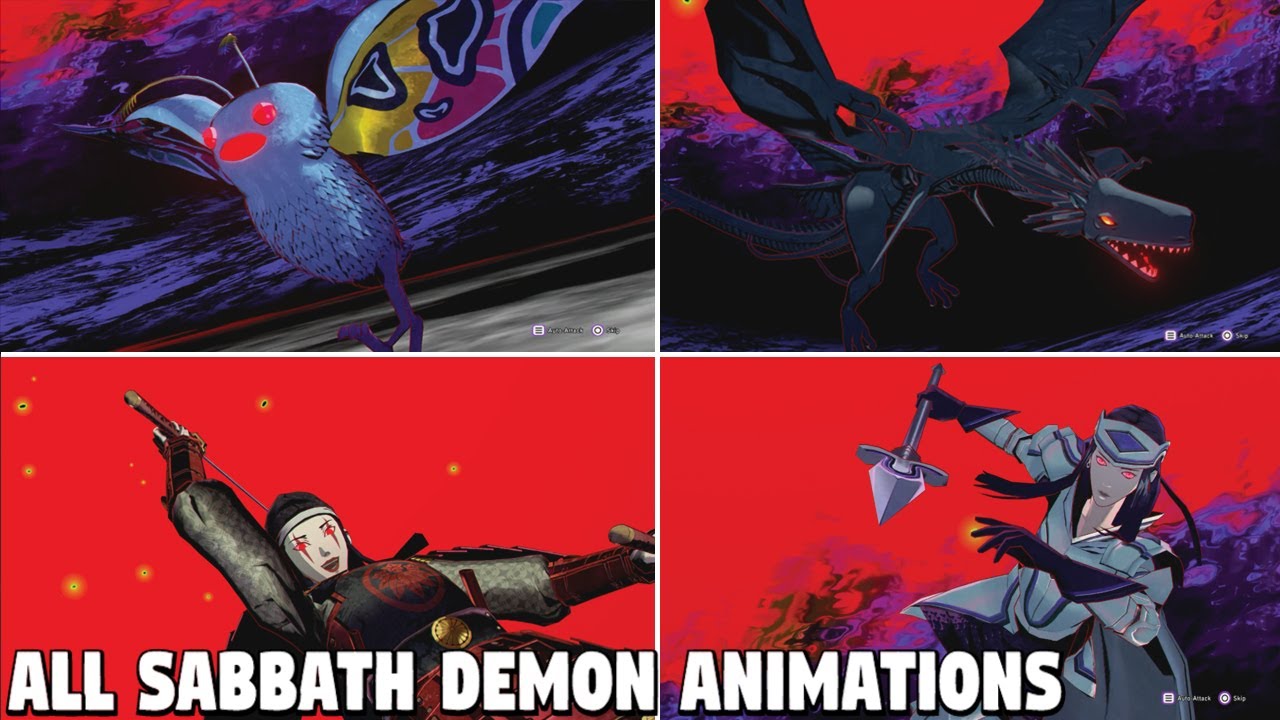 Soul Hackers 2 - All Sabbath Demon Attack Animations