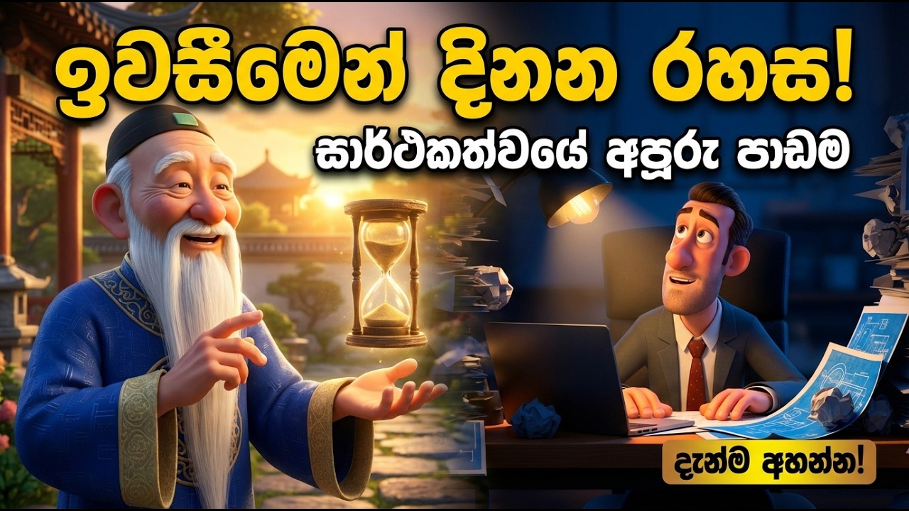 අතහරින්න එපා! කිසිවෙකු නොකියන සාර්ථකත්වයේ රහස I Don't Quit! The Secret to Success Nobody Tells You.