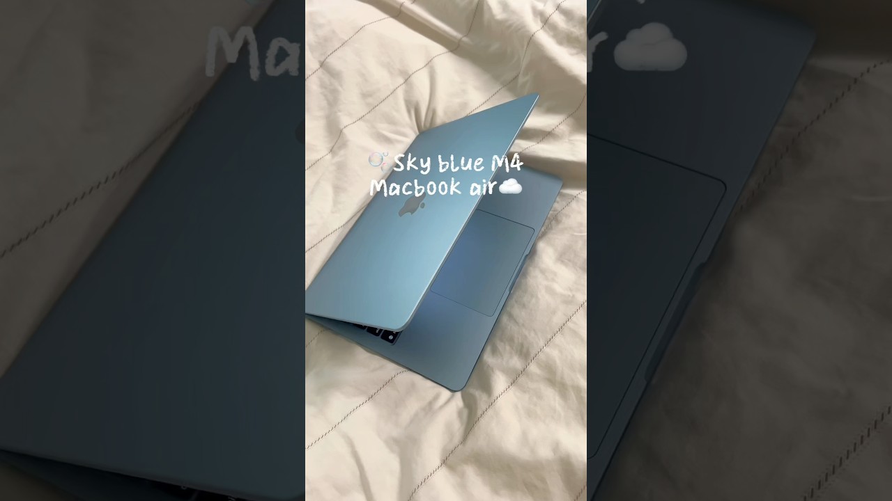 M4 Macbook air sky blue unboxing #macbookair #macbookunboxing #apple #macbookair2025