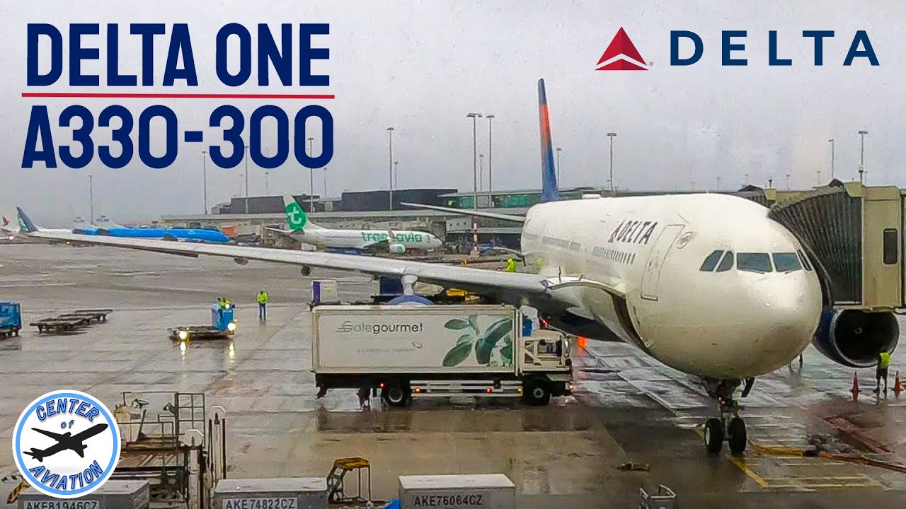 Отчёт о перелёте самолёта DELTA ONE A330-300 из Атланты в Амстердам