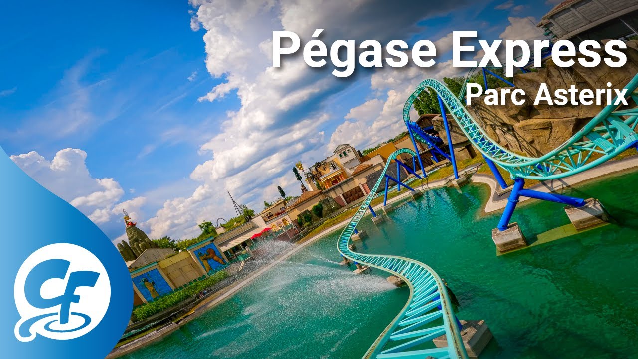 Pégase Express front seat on-ride 4K POV Parc Astérix Asterix Pegase