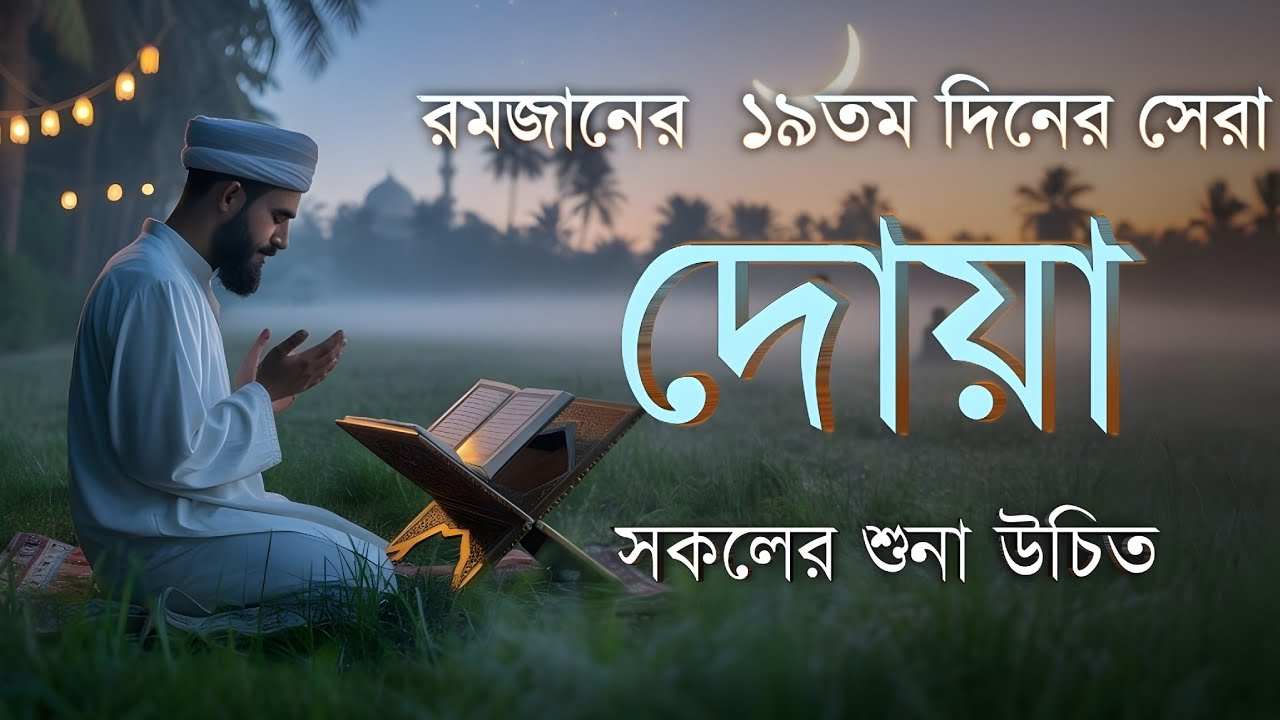 রমজানের ১৯ম দিনের গুরুত্বপূর্ণ দোয়া | Dua For Nineteenth Day of Ramadan By Alaa Aqel