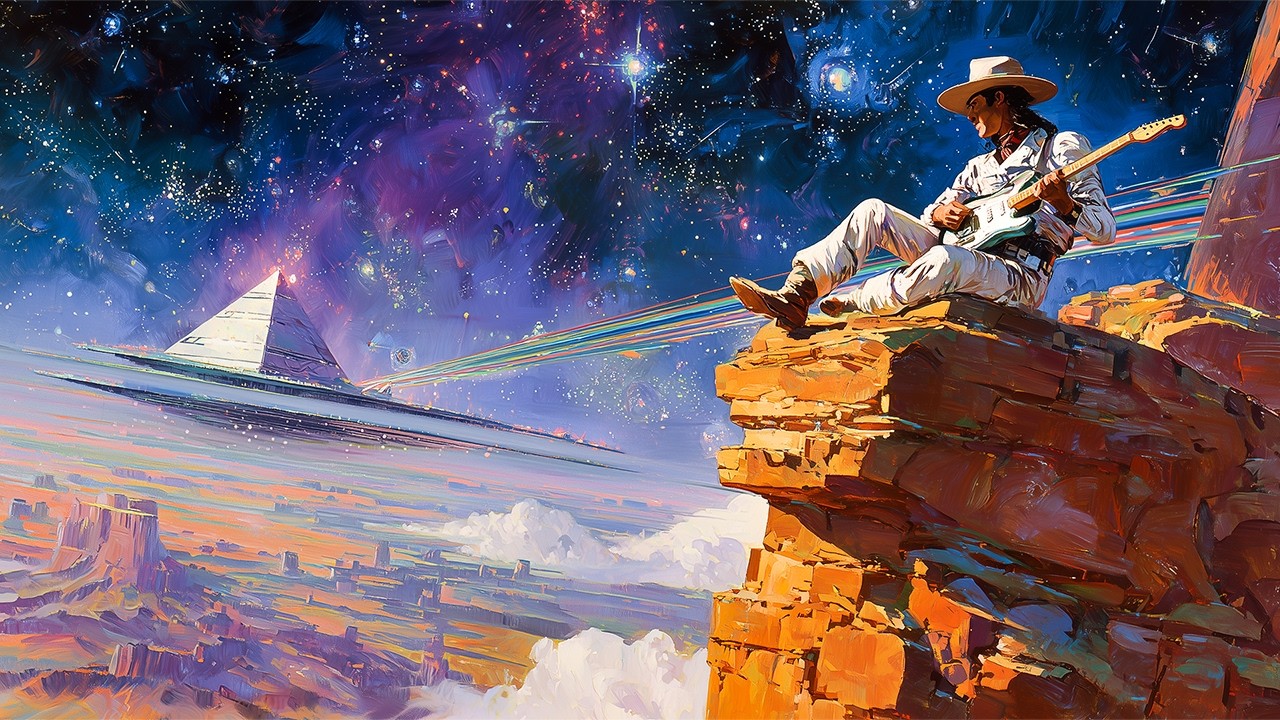 Cosmic Guitar Drift… Psychedelic Desert Rock | Ambient & Chillout Playlist