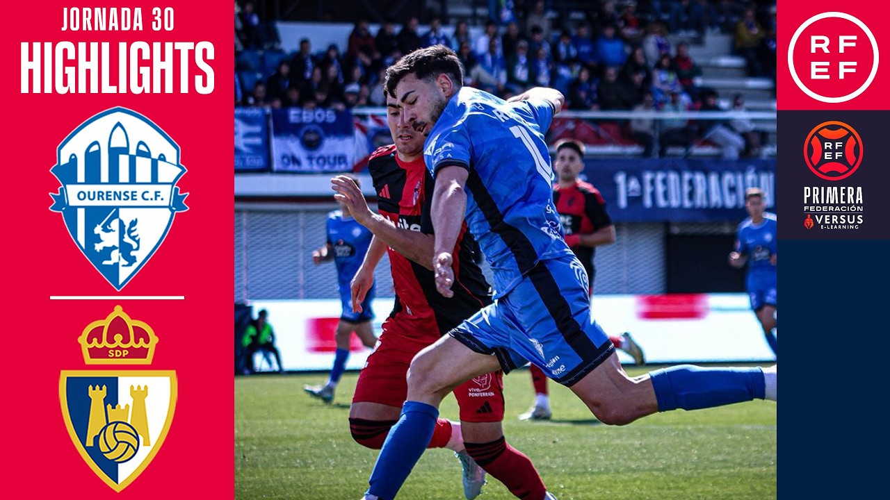 Resumen #PrimeraFederaci&oacute;n | Ourense CF 0-0 SD Ponferradina | Jornada 30 | Temporada 2025/2026