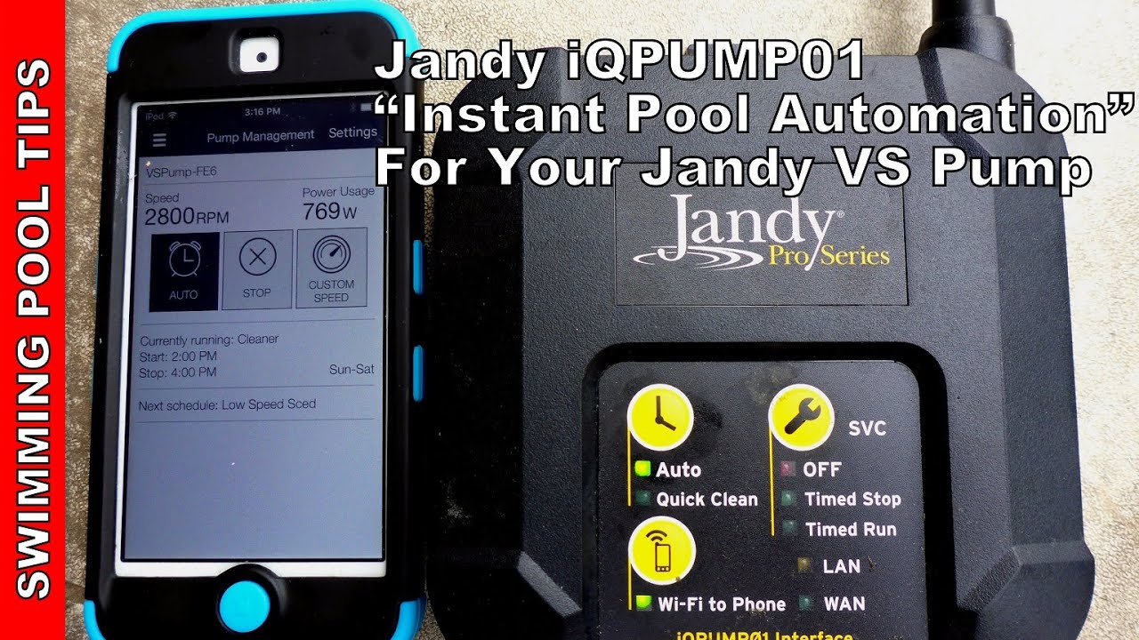 Jandy iQPUMP01: Instant Pump Automation for your Jandy Variable Speed  Pump