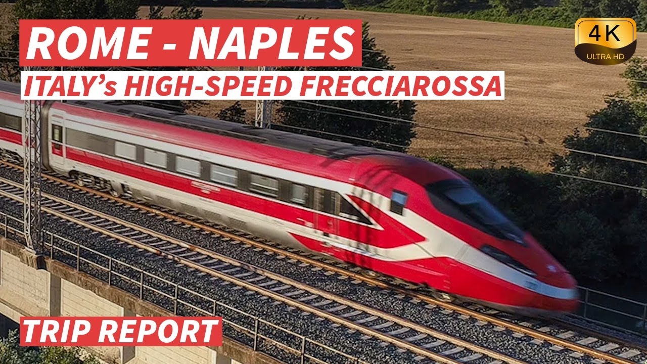 【4K】First Time on Italy’s Frecciarossa | Rome to Naples in 1h 10m (Premium Class) -【CC】