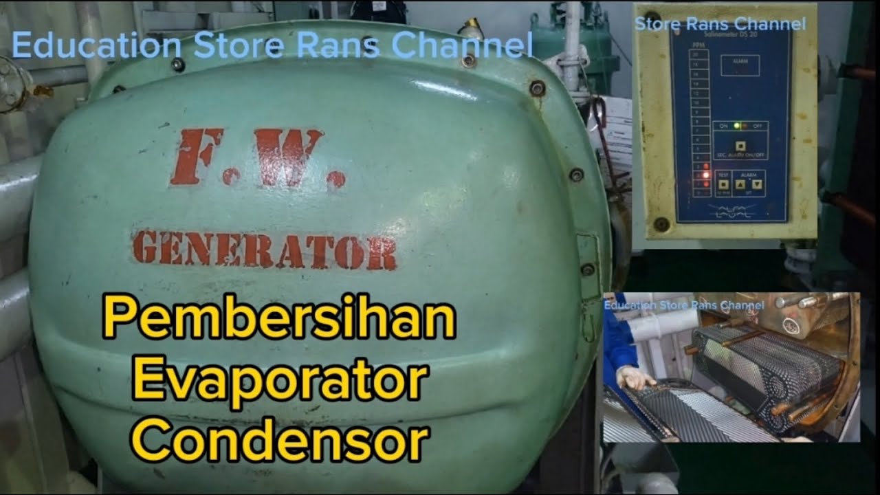 Proses Perawatan Fresh Water Generator. #engineering #education  #technology