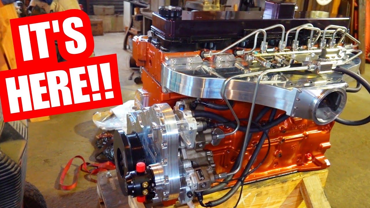 Taking Delivery Of My 2000HP 6.8 Cummins Drag Truck Engine!!