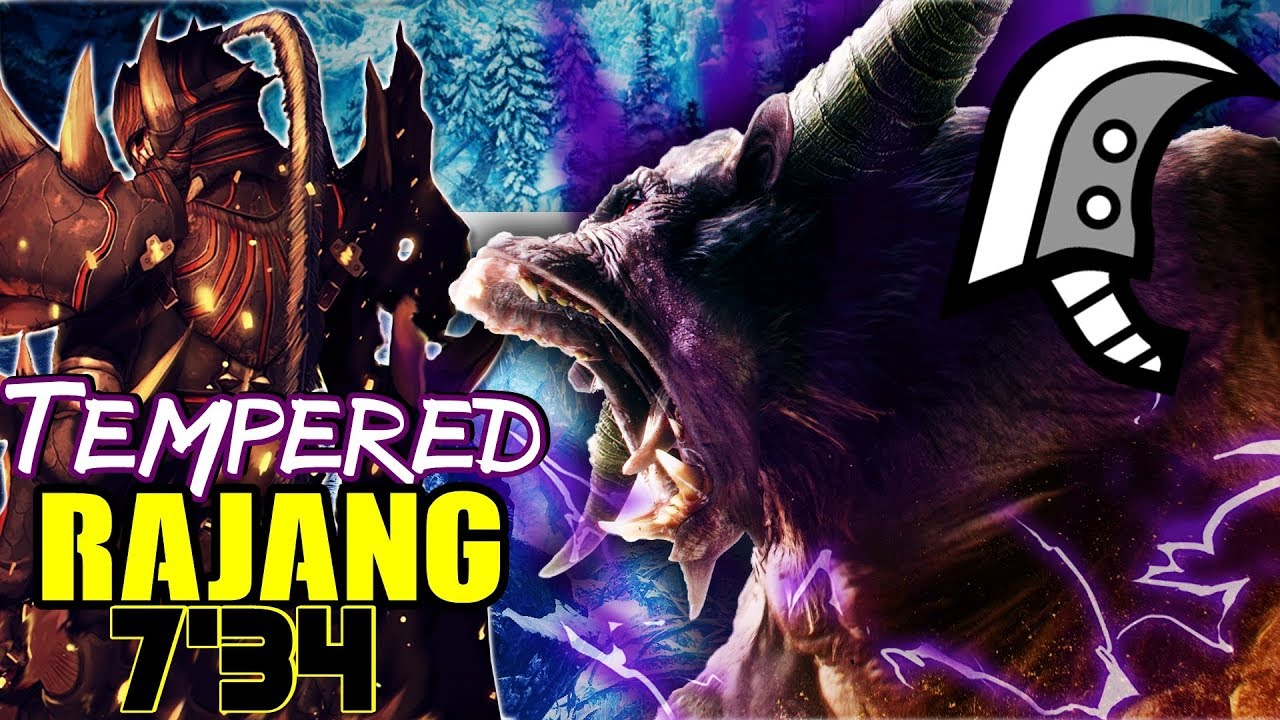 MHW: Iceborne - Tempered Rajang | Solo [7'34] Greatsword