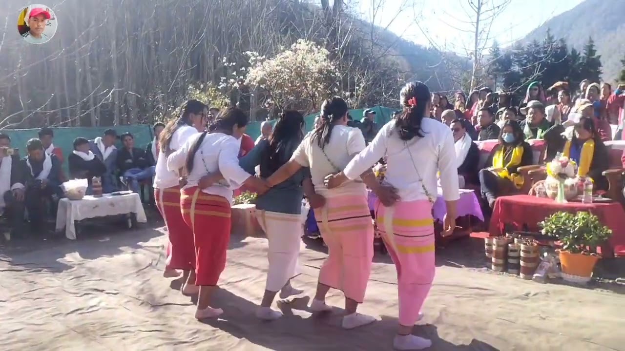 Arunachal Pradesh West kaming kalaktang circle of, Sanglem village Madam's by Adi song group dance.