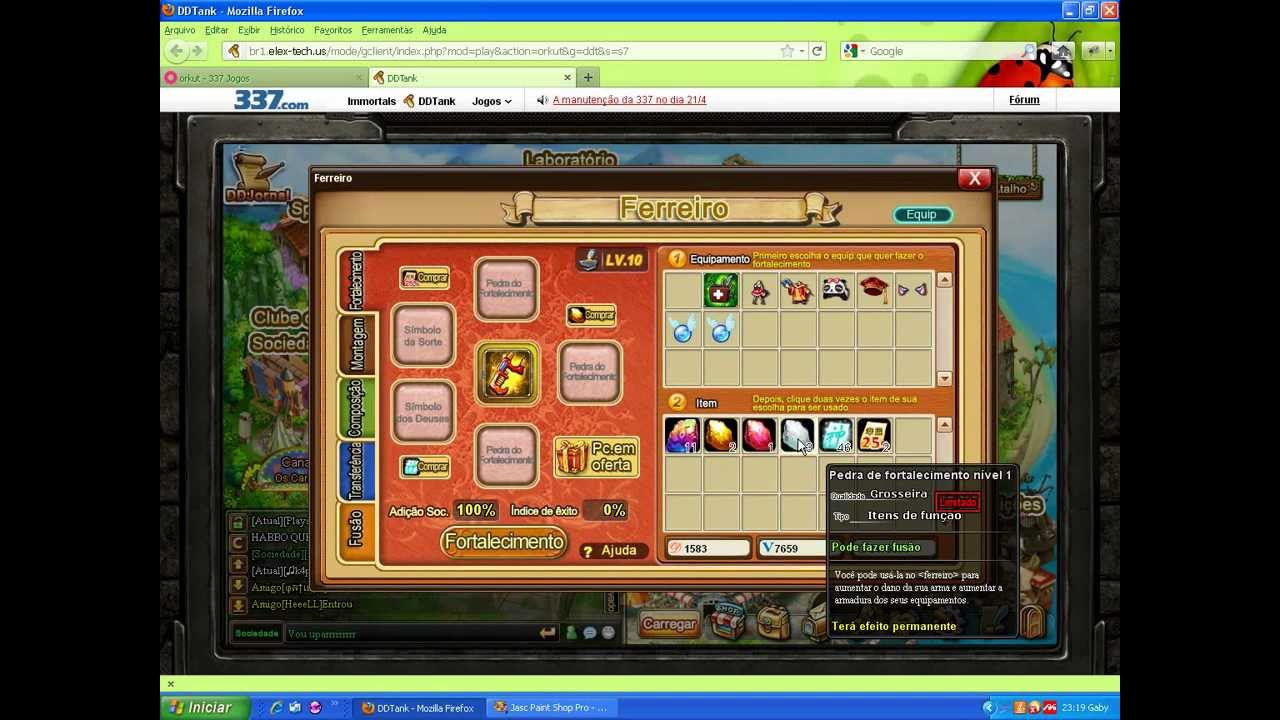 337.com - DDtank  Upando Arma 11 - 12 Roupa +10