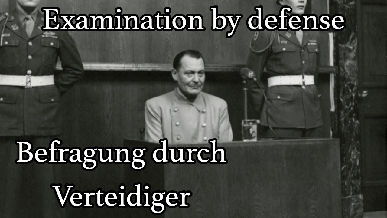 1946-03-16 N&uuml;rnberger Prozesse: Hermann G&ouml;ring Befragung durch Verteidiger