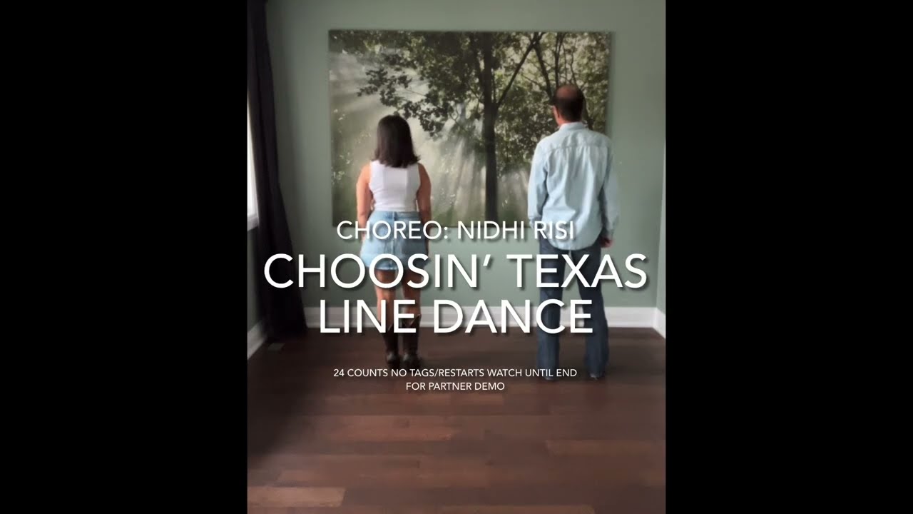 Choosin’ Texas Line Dance Demo | Choreo: Nidhi Risi | danced to Choosin’ Texas by Ella Langley 