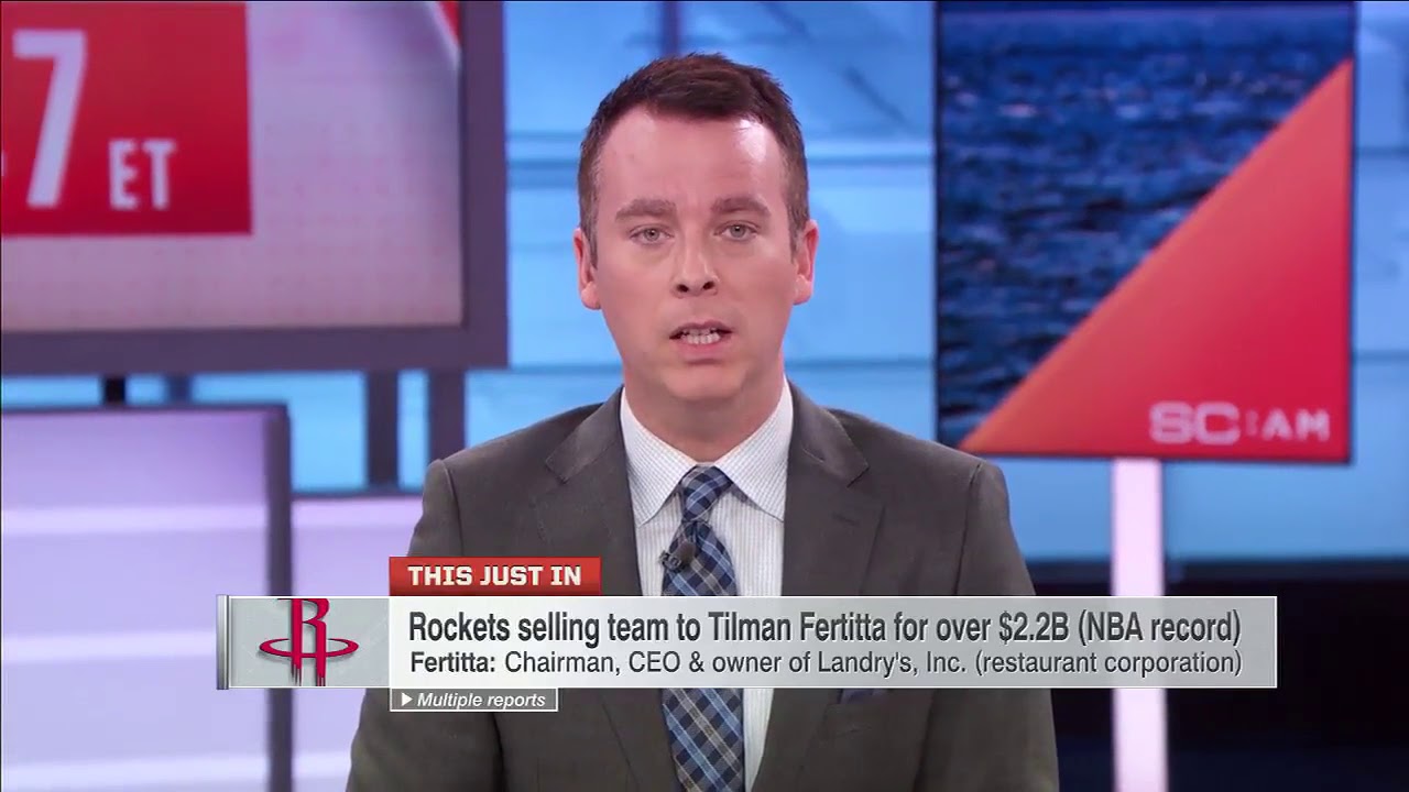Houston Rockets selling team to Tilman Fertitta for over $2 2 billion | SportsCenter | ESPN[野球]