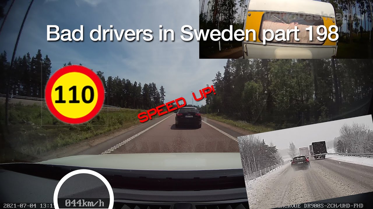 Bad Drivers in Sweden #198 Road rage, dangerous driving and random things in traffic