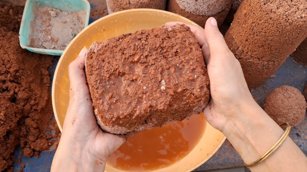 ASMR Different textuers water crumbling edits oddly satosfying