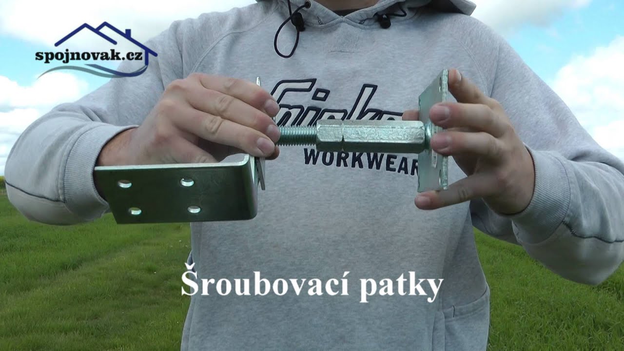 Montáž šroubovací patky, využití šroubovací patky - spojnovak.cz