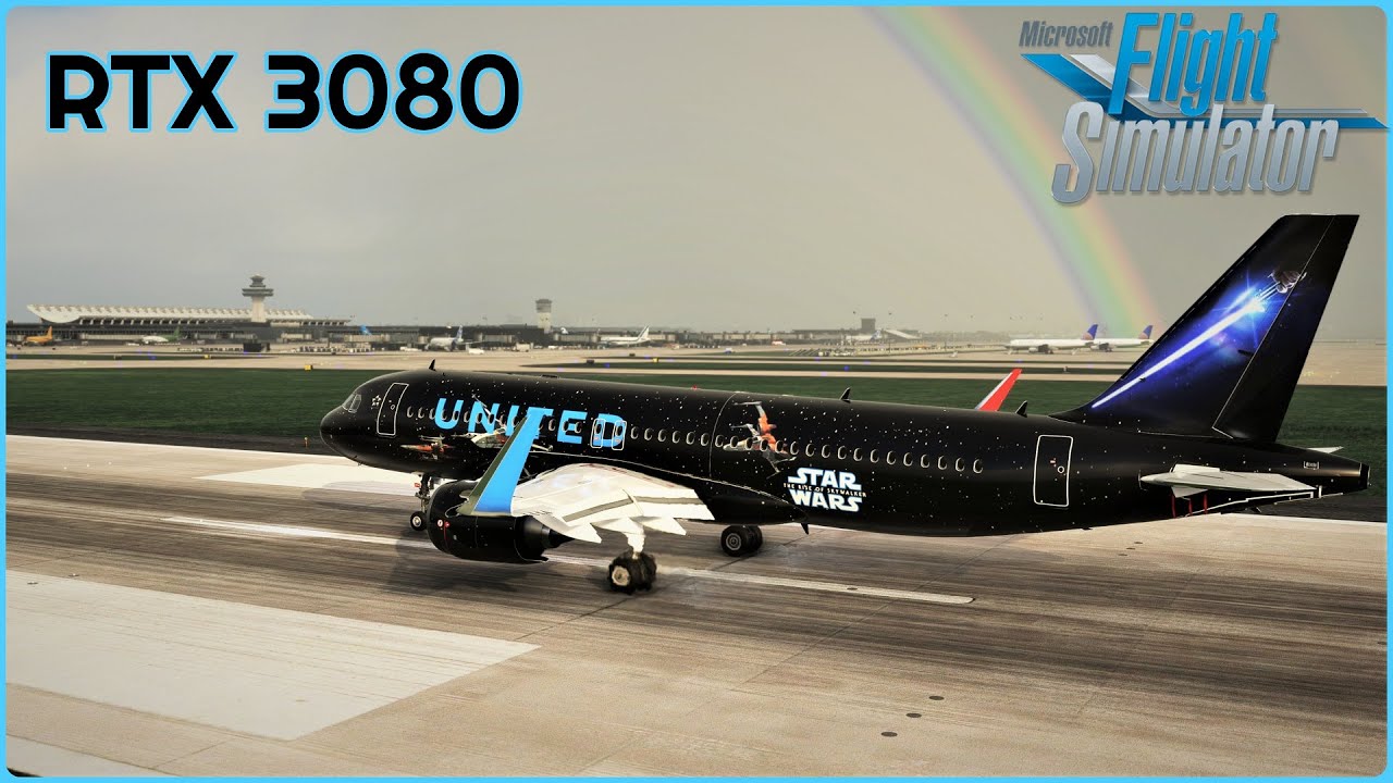 NEW Flightbeam Washington Dulles Scenery (KLGA-KIAD) | FlyByWire A32NX + RTX 3080 | MSFS2020
