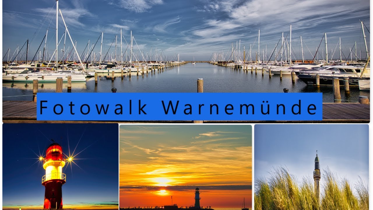 Fotowalk Warnemünde - Sonnenuntergang und Molenfeuer