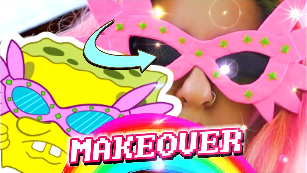 Intentamos hacer LENTES rosas de BOB ESPONJA con lentes viejos 🌈 MAKEOVER #2