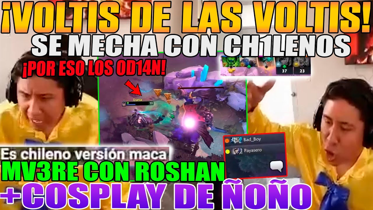 VOLTIS DE LAS VOLTIS!! MACARIUS VOLANDO, SE M3CHA CON CH1LENOS ARROGANTES + COSPL4Y DE ÑOÑO DOTA 2