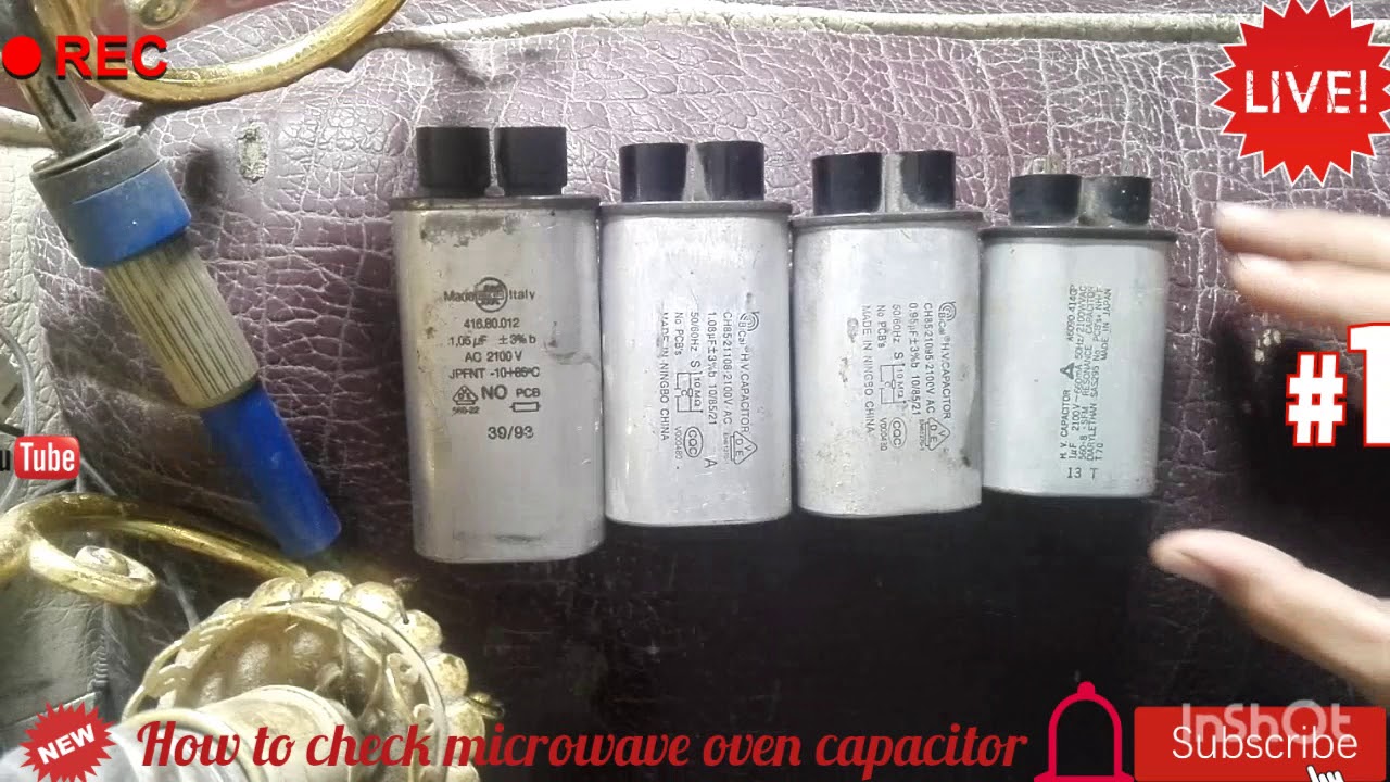 How to check microwave oven capacitor