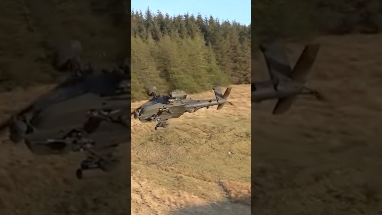 AH-64 Apache  low flying 