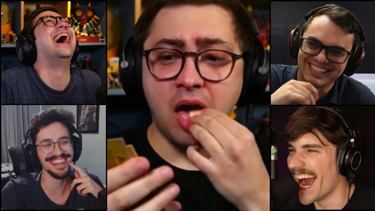 REAÇÃO DOS AMIGOS AO ALAN COMENDO UM CHICLETE DE 36 ANOS KKKKK