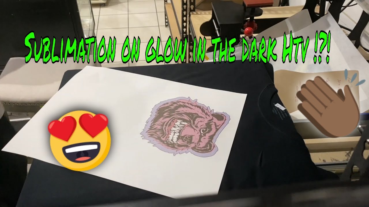 How to do Sublimation on Siser Glow In the Dark Heat Transfer Vinyl