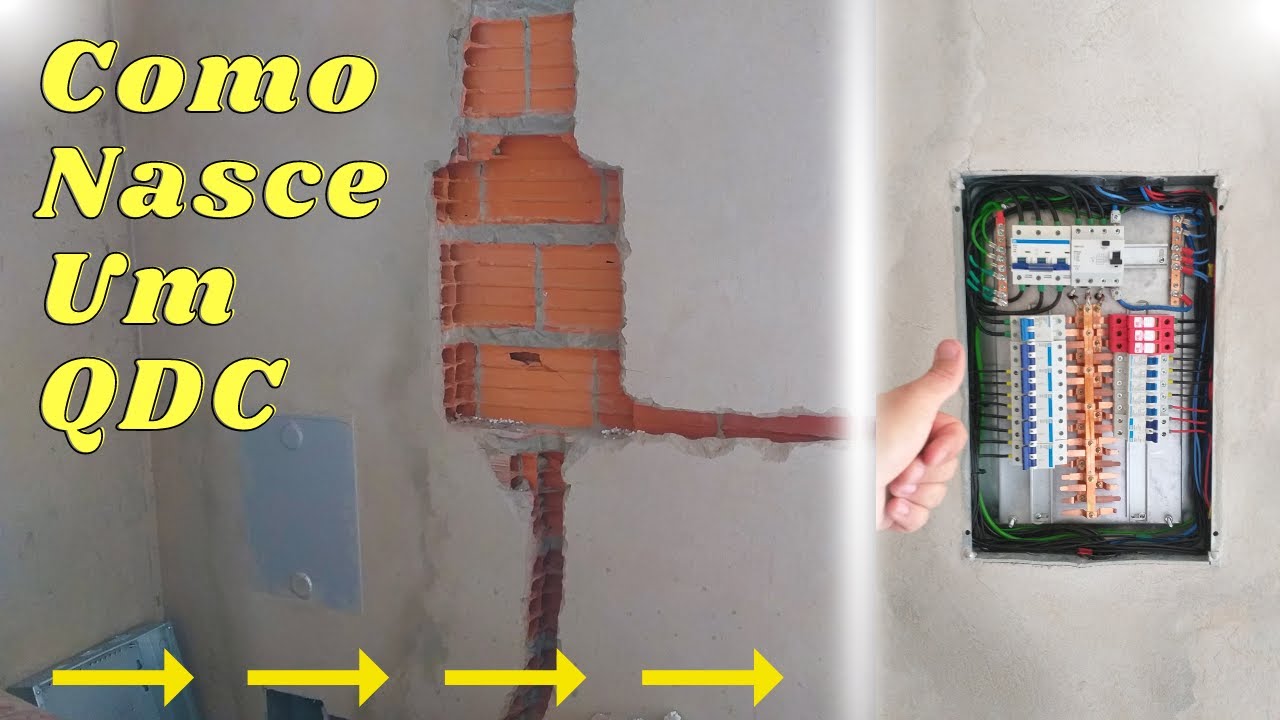 Como fazer Instala&ccedil;&atilde;o El&eacute;trica 220v / 127v Trif&aacute;sica / QDC Espinha de Peixe⚡️