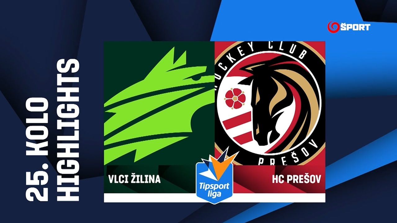 25. kolo: Vlci Žilina - HC Prešov 2:3 pp (0:1, 2:1, 0:0 - 0:1)