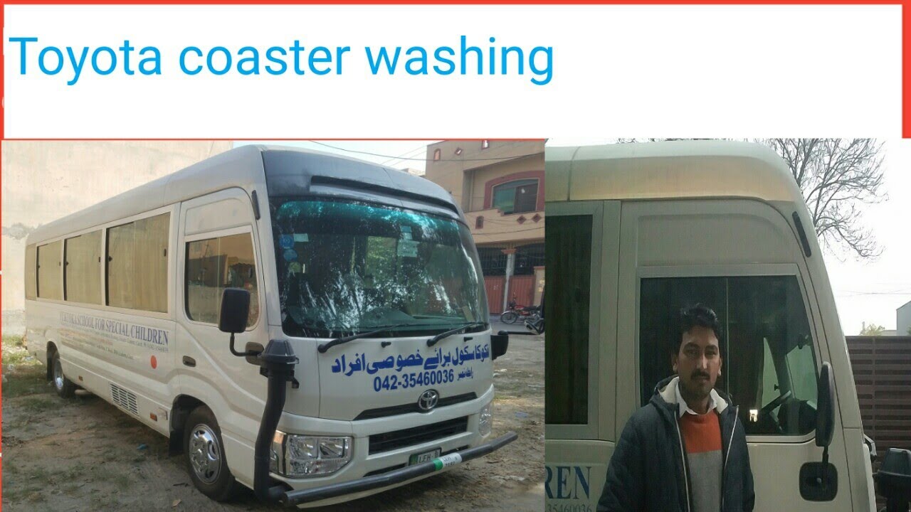 Toyota coaster washing