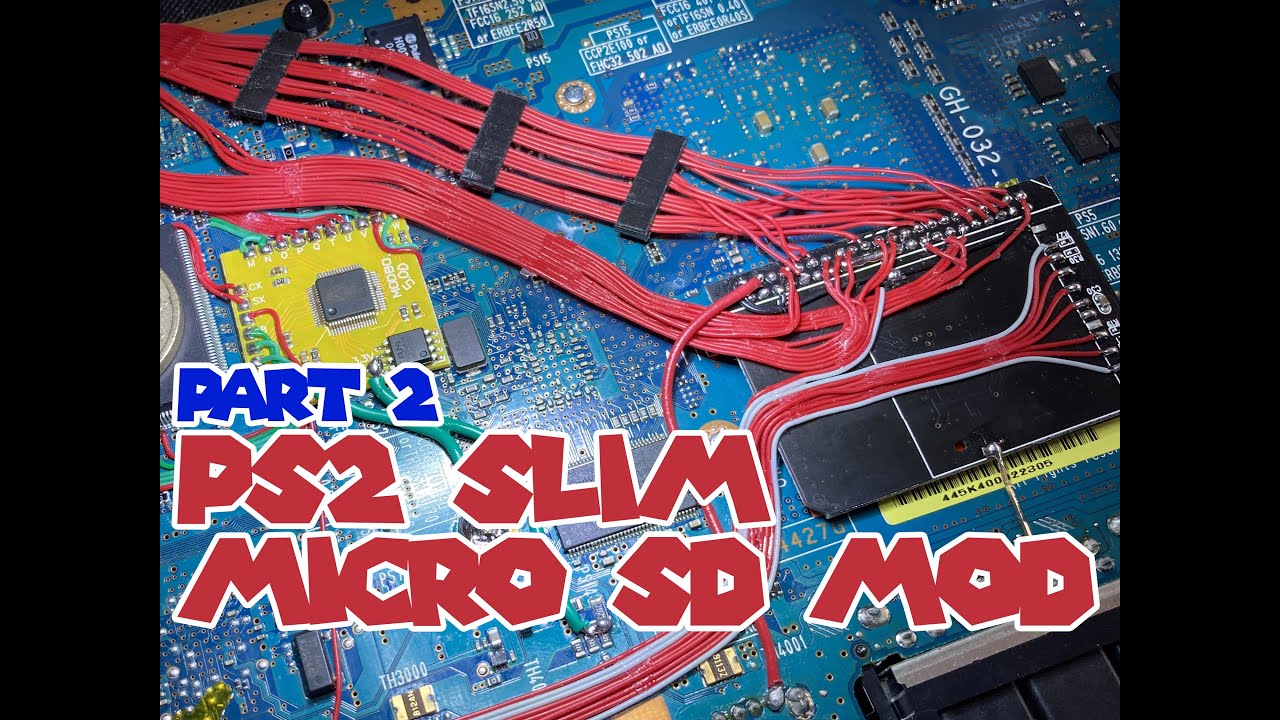 PS2 Slim HDD / microSD mod - Part 2 - SDCard/HDD reader installation