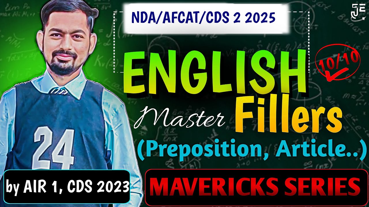 Fill Ups - Preposition and Articles Based || For CDS/NDA/AFCAT 2 2025 || By UPSC CDS AIR 1