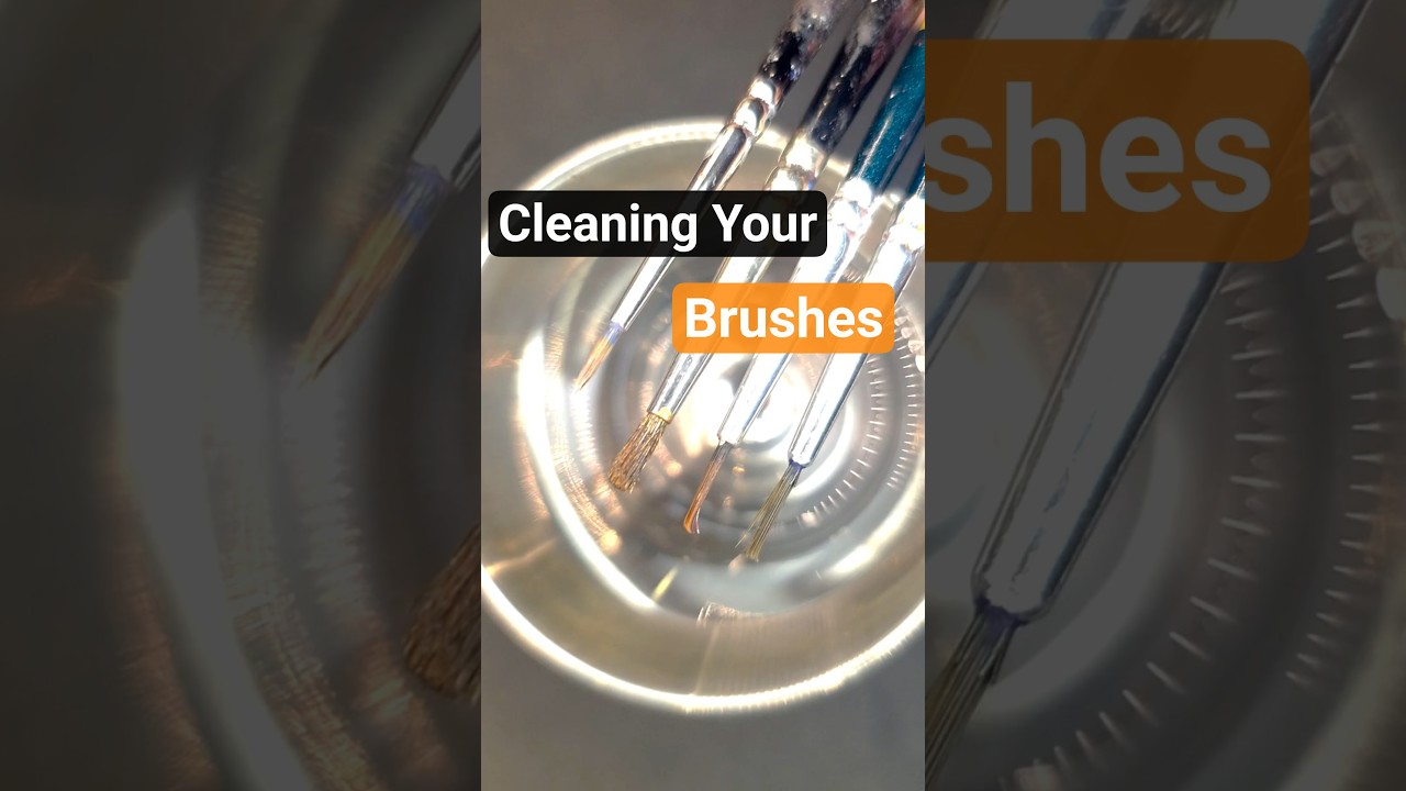 Brushmancy Tips and Trick - Cleaning your brushes #miniatures #warhammer40k  #warhammer #oas