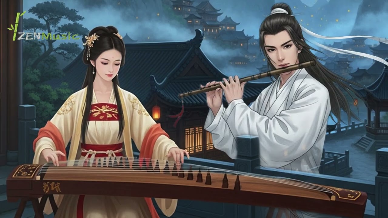 Fall into Deep Sleep Fast with Bamboo Flute & Soft Erhu Music for Meditation and Soothing