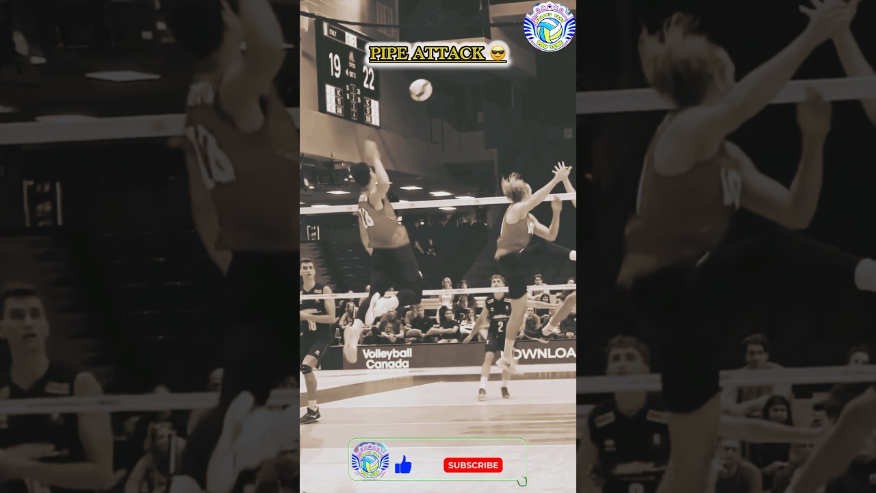 Volleyball combination attack 😱USA🇺🇸