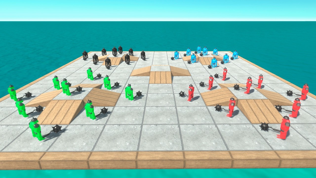 Mutant Primates Color Battle Royale - Animal Revolt Battle Simulator