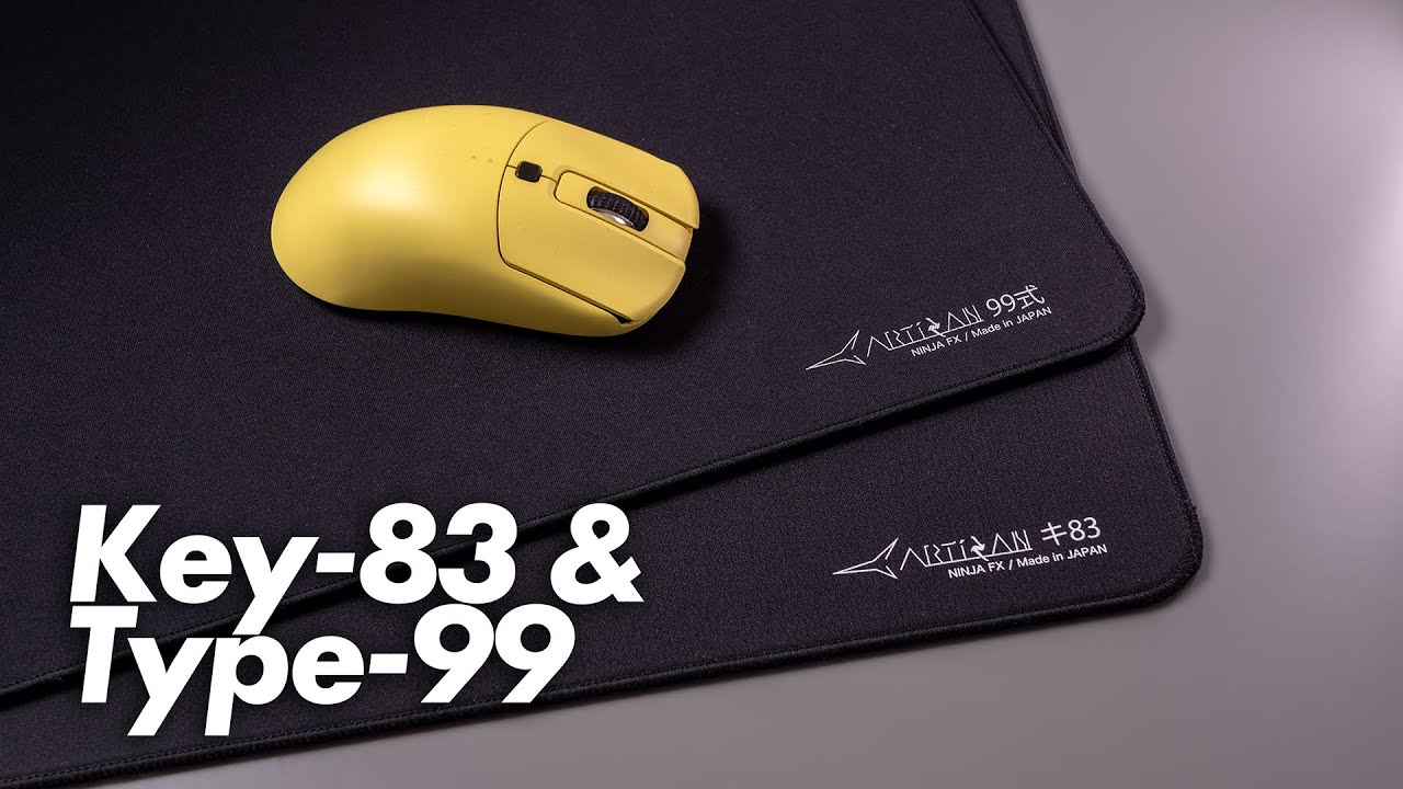 The Finest Mousepads from Artisan? - Artisan Key-83 Soft & Mid and Type-99 Mid Review
