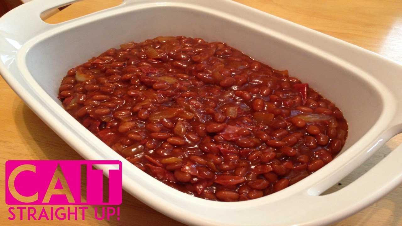 Baked Beans Recipe With Bacon | Homemade Barbecue Sides | Cait Straight Up