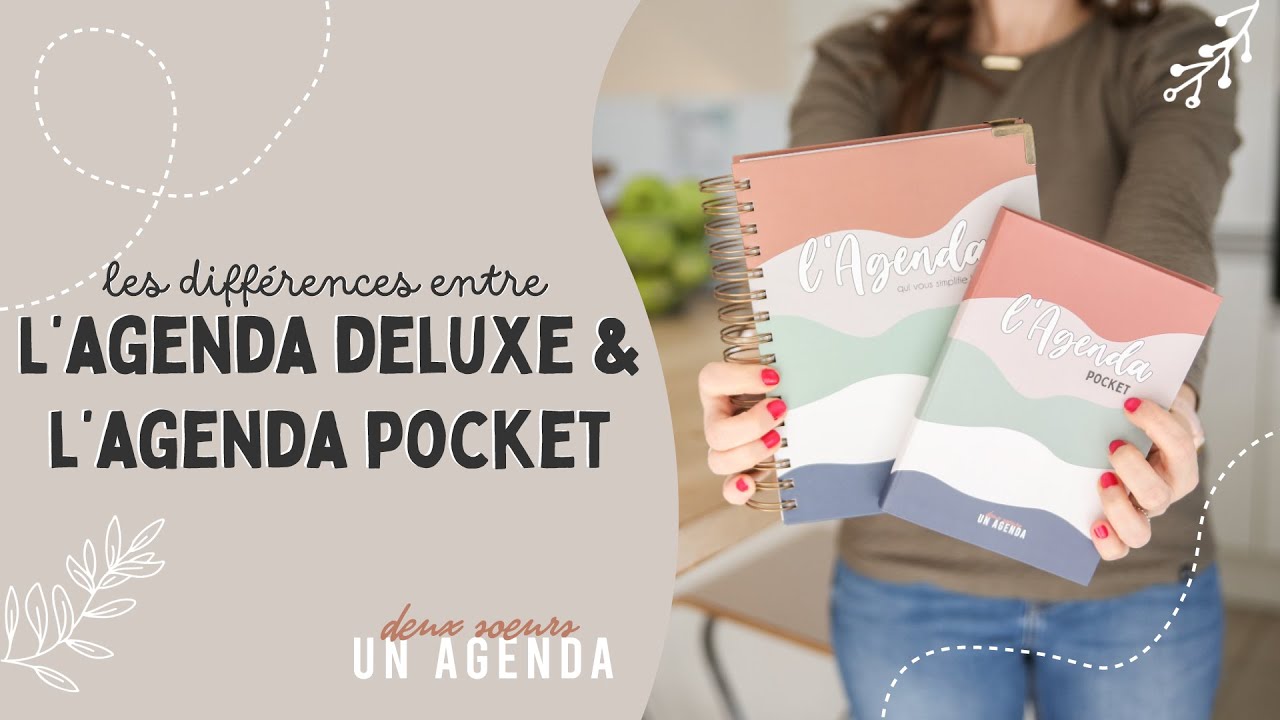 Nos agendas organisateur de vie : comparatif entre la version deluxe et la version pocket