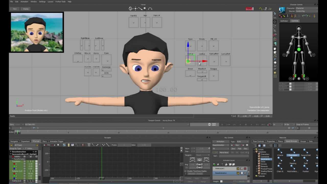 Custom Motionbuilder Facial Rig - Part 1 Setting up your file.