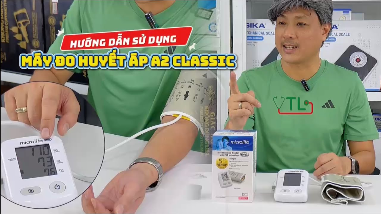 ⚠️ Hướng dẫn sử dụng Máy đo huyết áp Microlife A2 Classic đúng chuẩn – Đo là CHÍNH XÁC ngay!