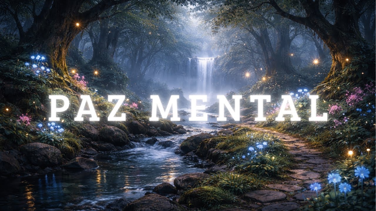Música relajante en un bosque mágico para aliviar estrés y ansiedad.